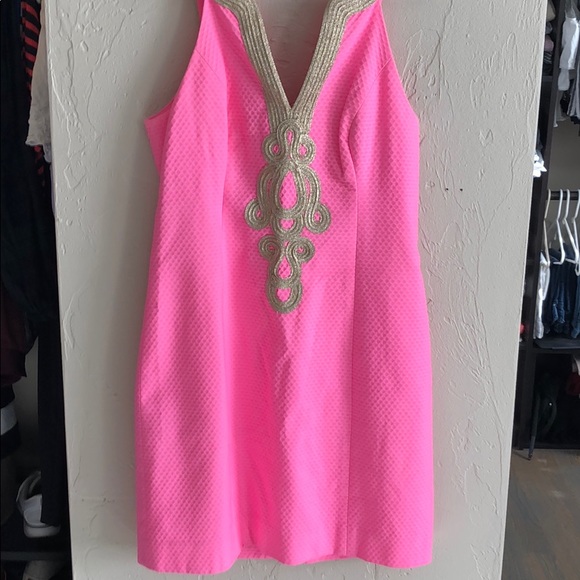 Lilly Pulitzer Dresses & Skirts - Pink and gold Lilly Pulitzer cocktail dress